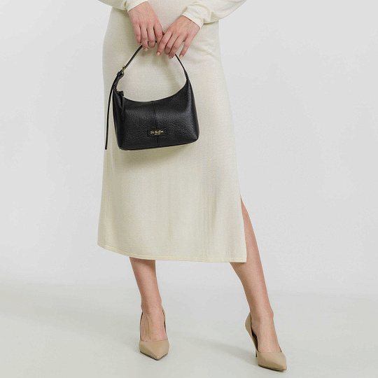 Женская сумка  Dr. Koffer из натуральной кожи черная