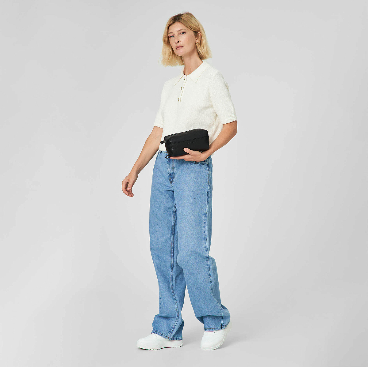 Несессер Dr. Koffer из натуральной кожи черный