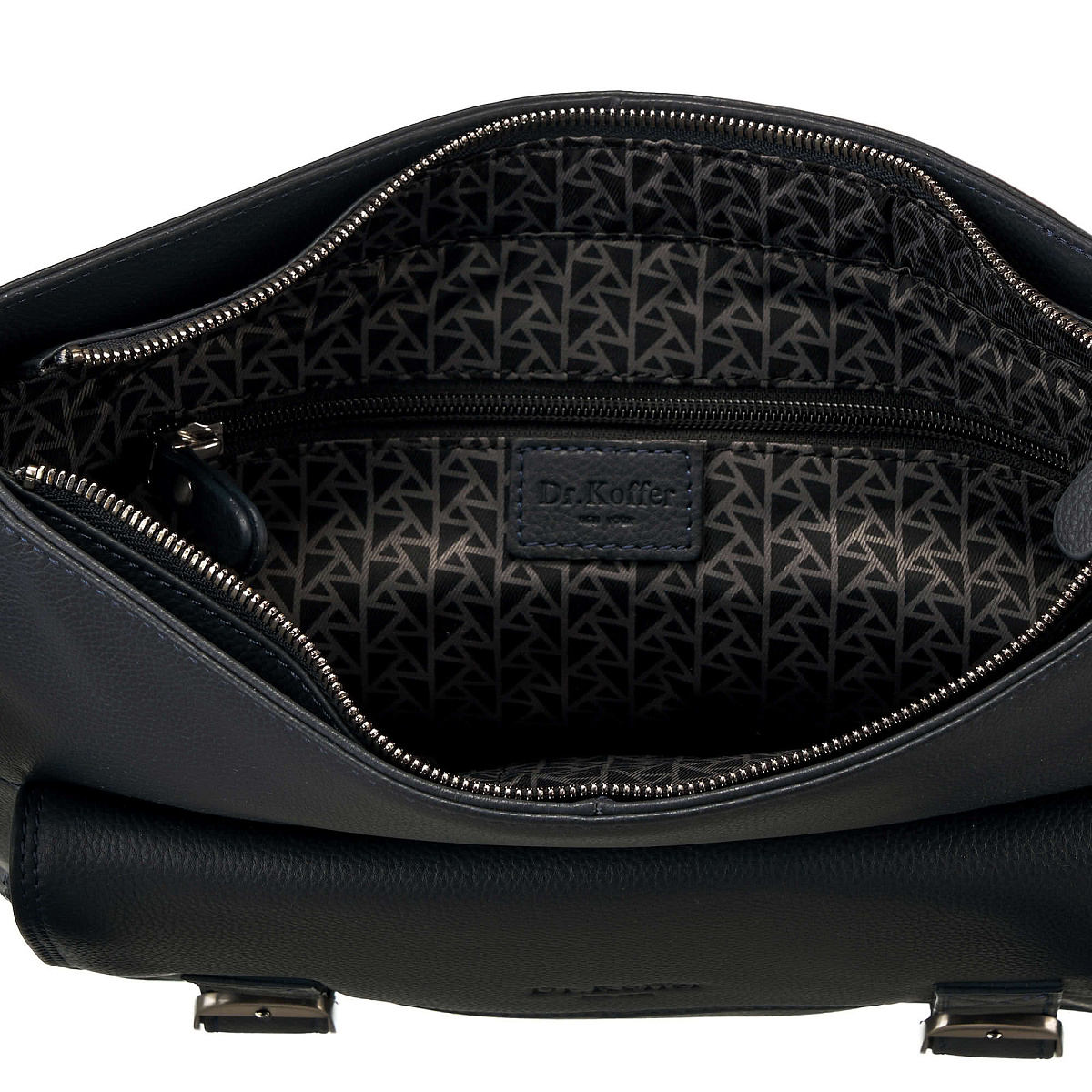 Сумка через плечо Dr.Koffer из натуральной кожи синяя