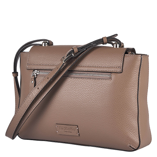 Женская сумка Dr. Koffer из натуральной кожи бежевая