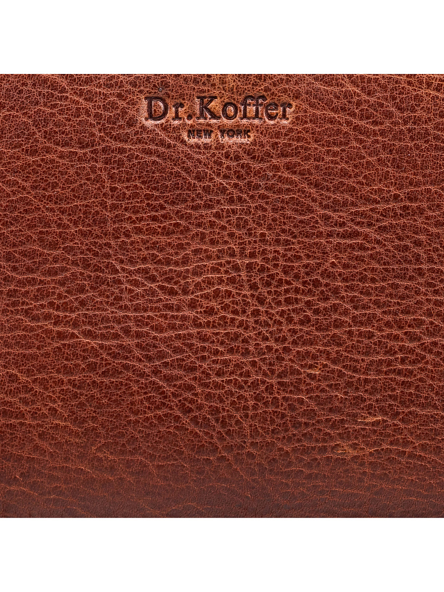 Портмоне Dr.Koffer из натуральной кожи коричневое