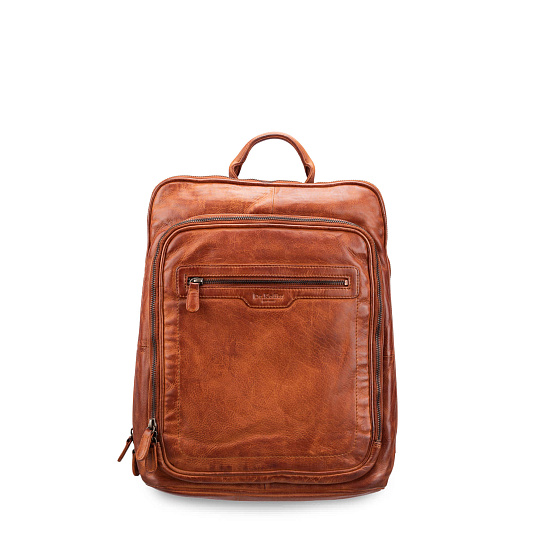 Рюкзак Dr.Koffer из натуральной кожи светло-коричневый