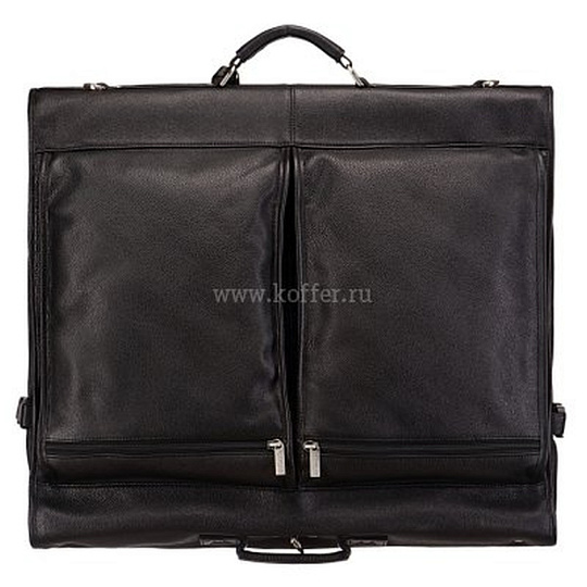 Сумка дорожная портплед Dr.Koffer из натуральной кожи черный