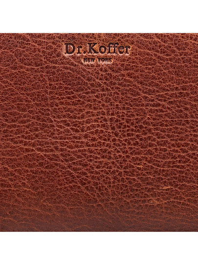 Портмоне Dr.Koffer из натуральной кожи коричневое
