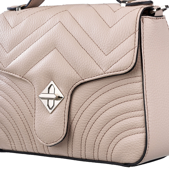 Женская сумка Dr. Koffer из натуральной кожи бежевая