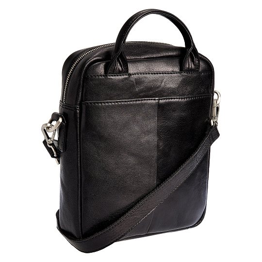 Сумка через плечо Dr.Koffer из натуральной кожи черная