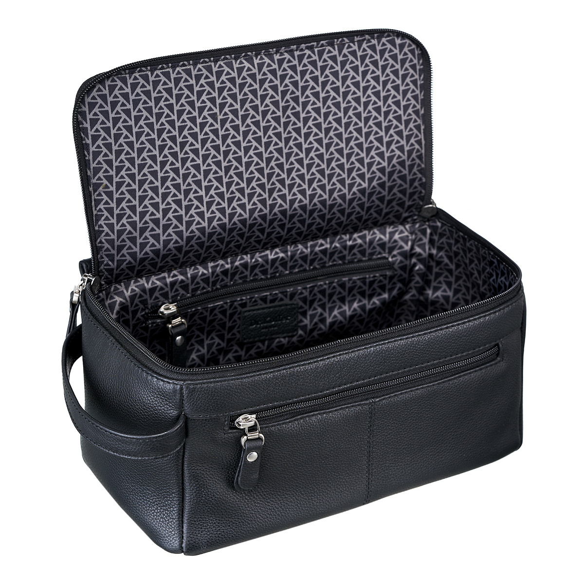 Несессер Dr. Koffer из натуральной кожи черный