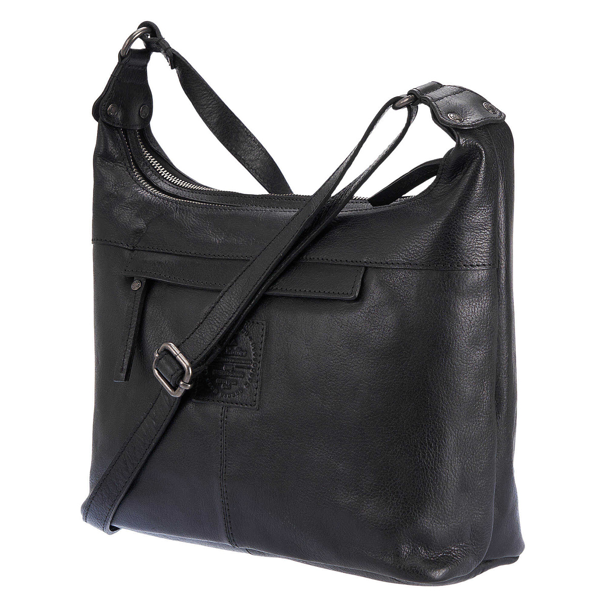 Женская сумка Dr.Koffer из натуральной кожи чёрная