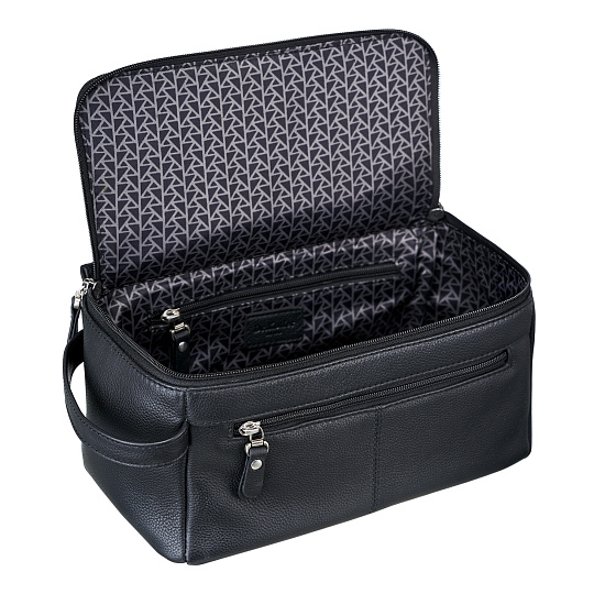 Несессер Dr. Koffer из натуральной кожи черный