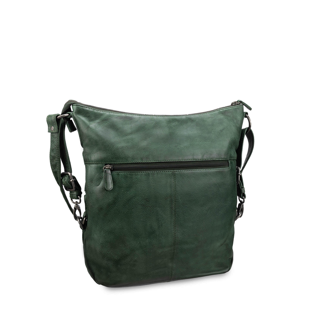 Сумка через плечо Dr.Koffer из натуральной кожи зеленая