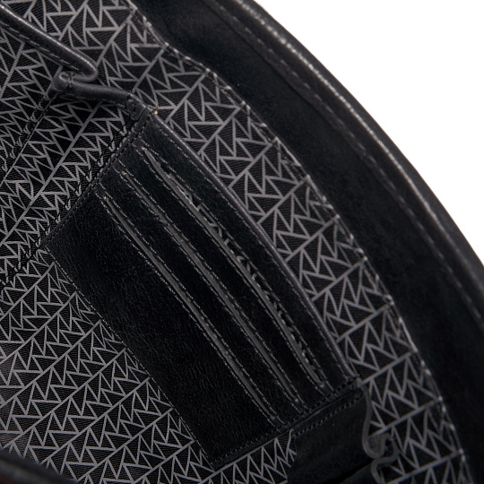 Портфель Dr.Koffer из натуральной кожи черный