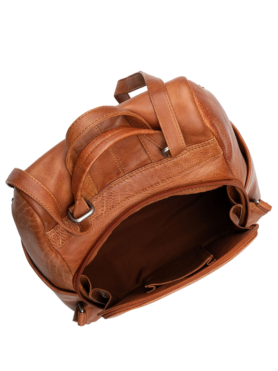 Сумка-рюкзак Dr. Koffer из натуральной кожи коричневая