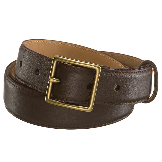 Ремень Dr. Koffer из натуральной кожи коричневый