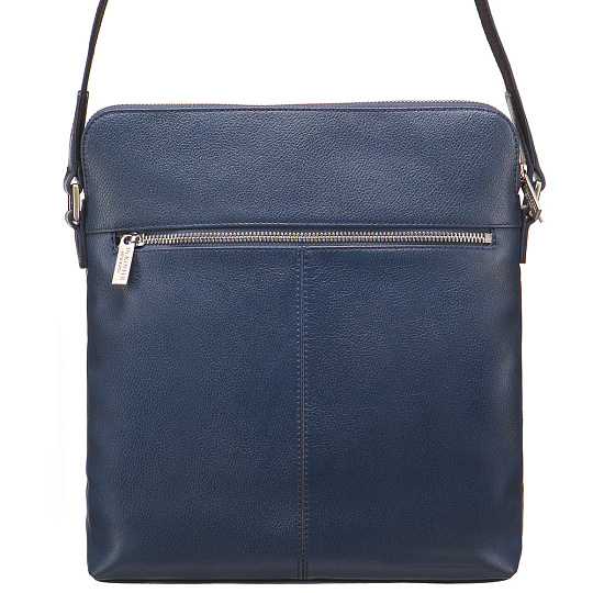 Сумка через плечо Dr.Koffer из натуральной кожи синяя