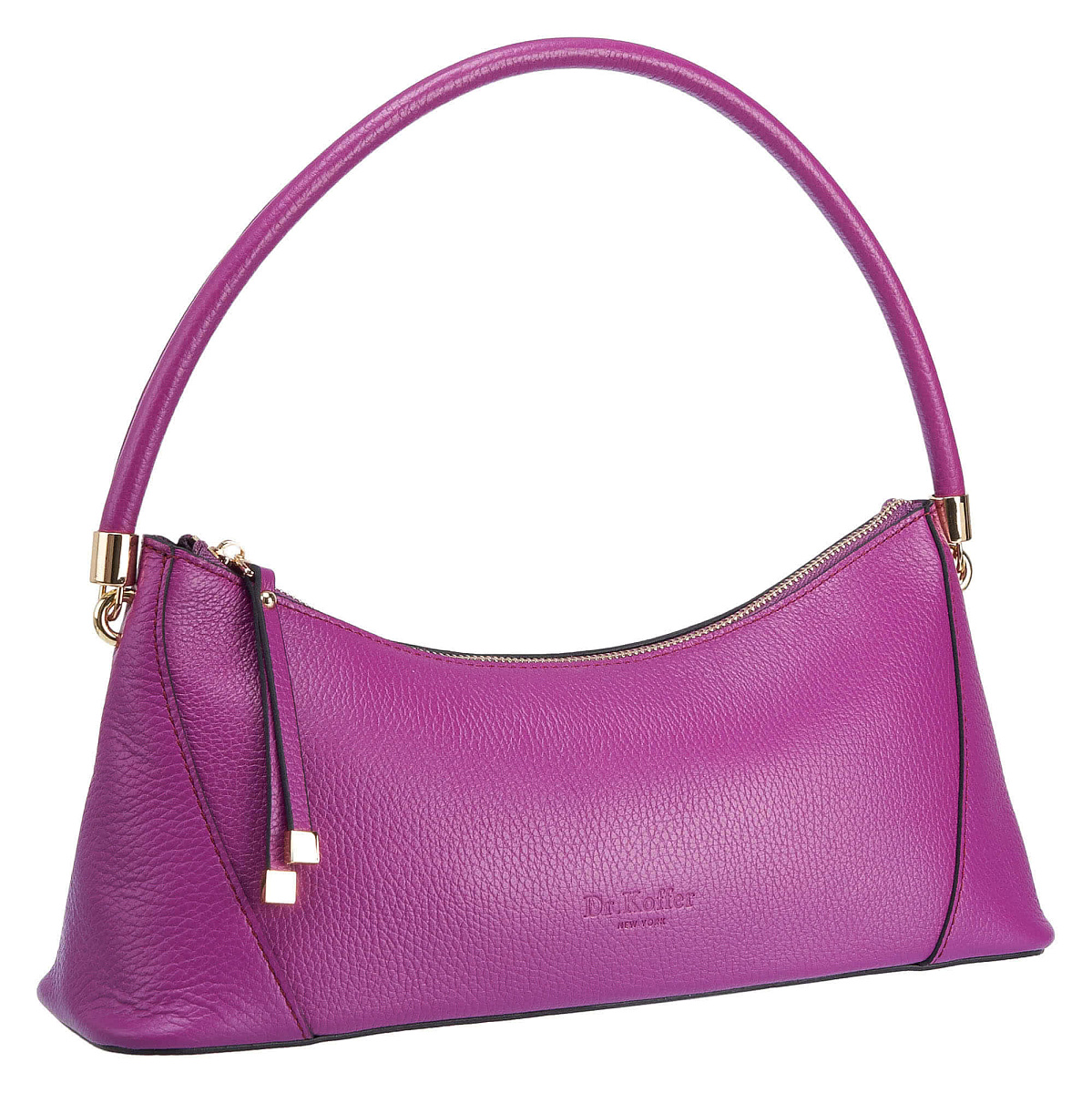 Женская сумка Dr. Koffer из натуральной кожи розовая