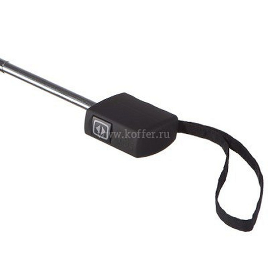 Черный мужской зонт-автомат плоской формы Dr.Koffer E413 1s001