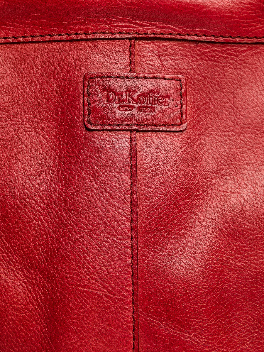 Рюкзак Dr.Koffer из натуральной кожи красный
