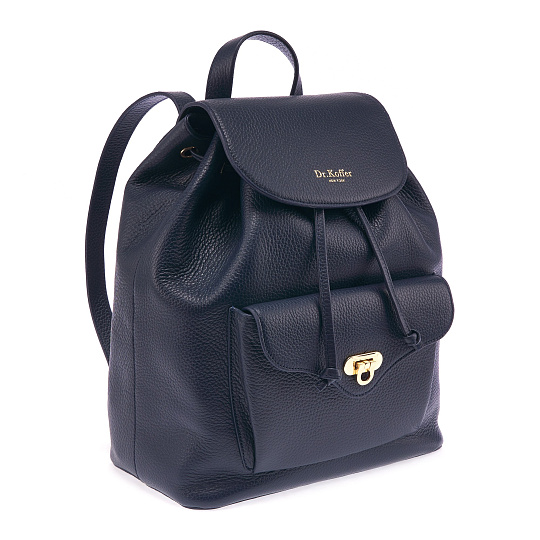 Рюкзак Dr. Koffer из натуральной кожи синий