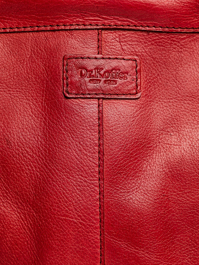 Рюкзак Dr.Koffer из натуральной кожи красный