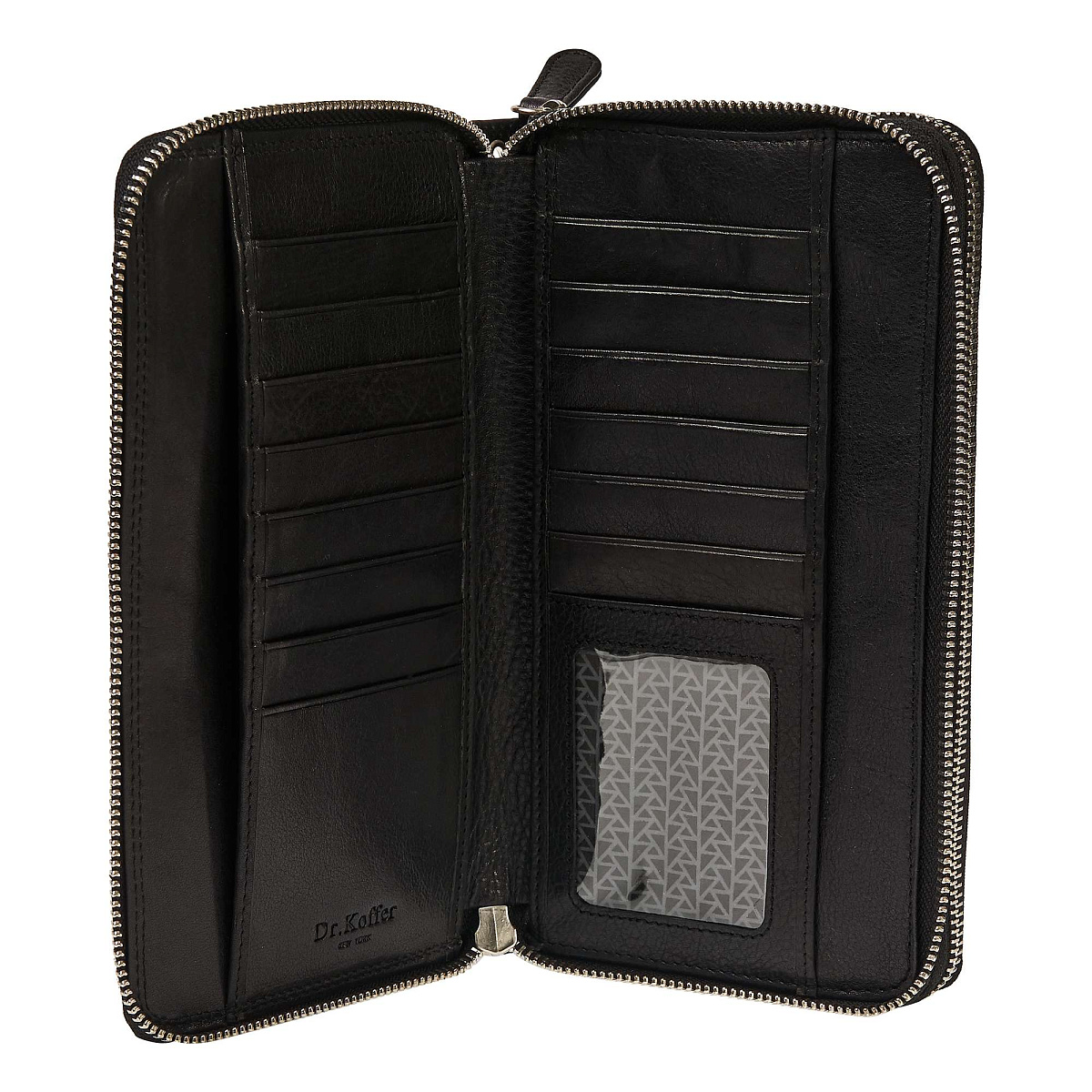 Портмоне Dr.Koffer из натуральной кожи черное