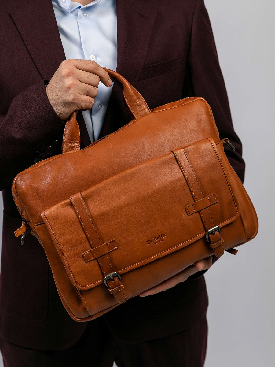 Сумка для документов Dr.Koffer из натуральной кожи