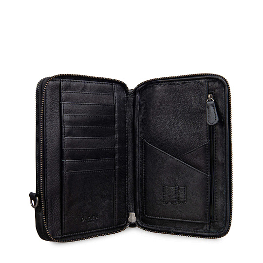 Сумка через плечо Dr.Koffer из натуральной кожи черная