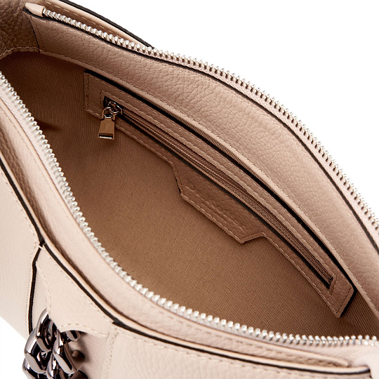 Женская сумка Dr. Koffer из натуральной кожи бежевая