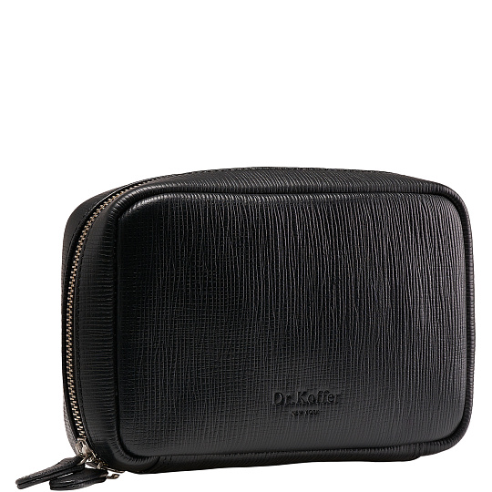 Несессер Dr. Koffer из натуральной кожи черный