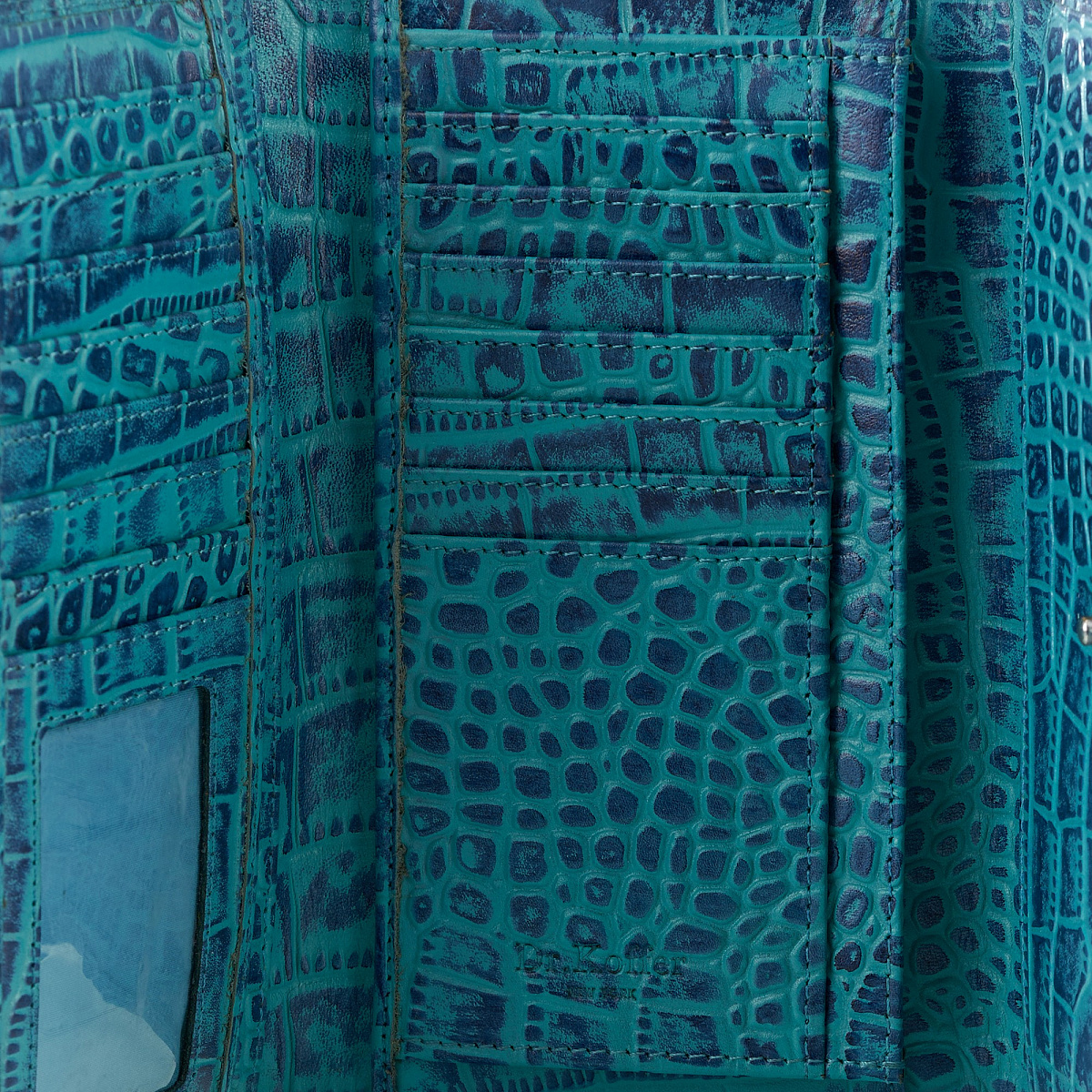 Портмоне Dr.Koffer из натуральной кожи синее