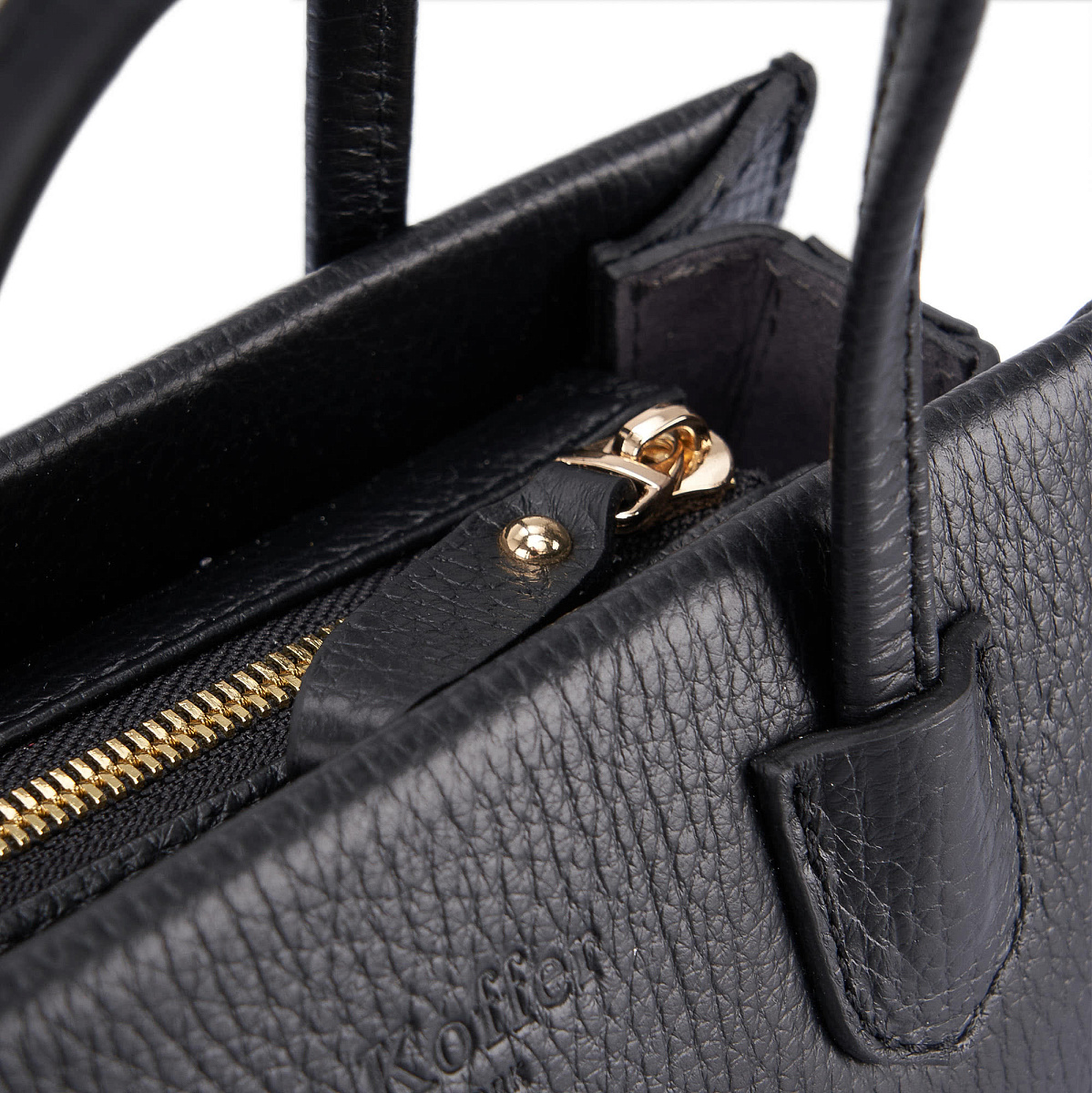 Женская сумка Dr. Koffer из натуральной кожи черная