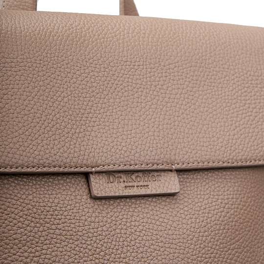 Рюкзак Dr. Koffer из натуральной кожи бежевый