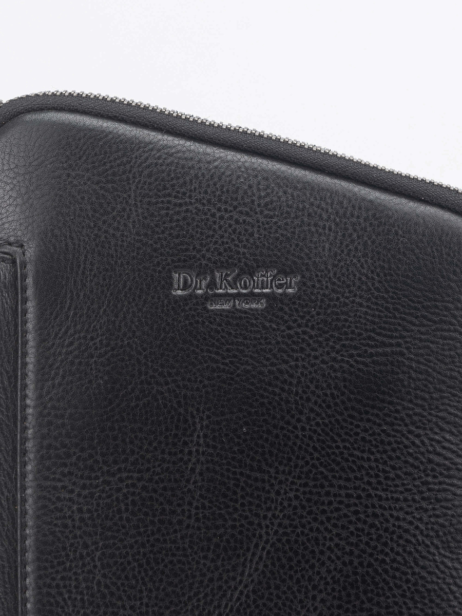 Рюкзак Dr. Koffer из натуральной кожи черный