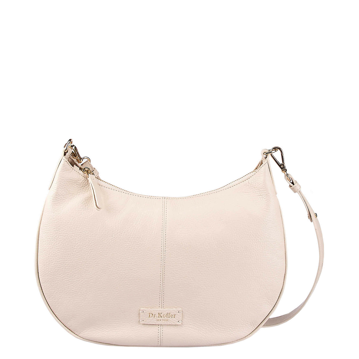 Женская сумка  Dr. Koffer из натуральной кожи бежевая