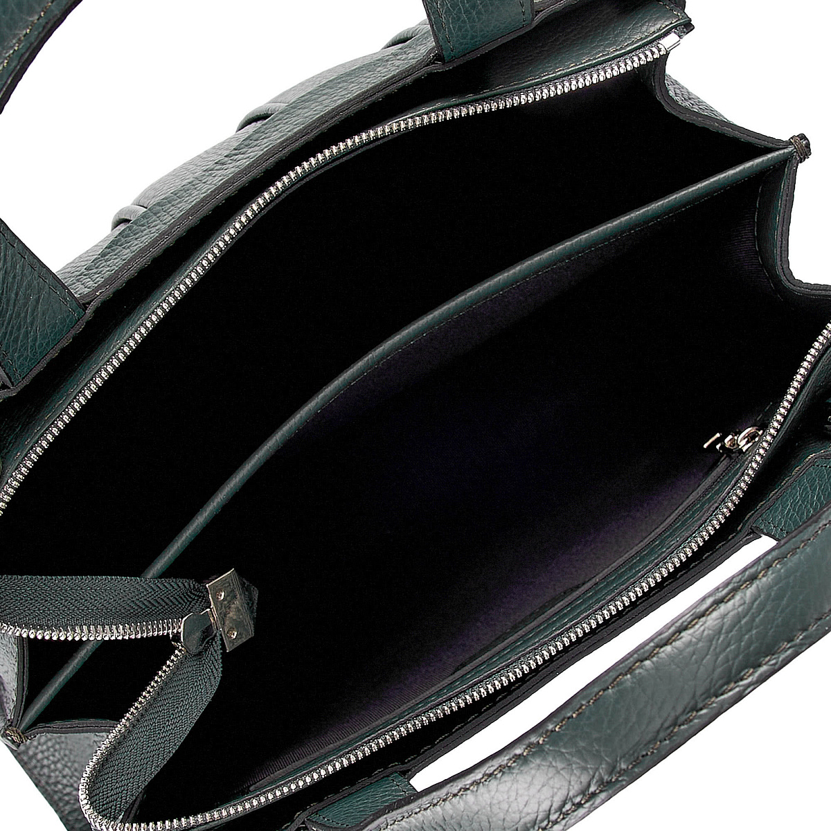 Женская сумка Dr. Koffer из натуральной кожи зеленая