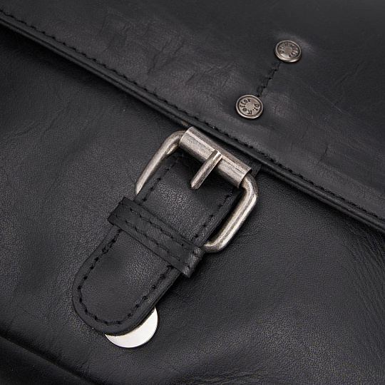 Женская сумка Dr.Koffer из натуральной кожи чёрная