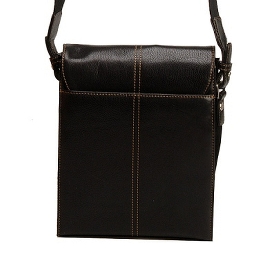 Сумка через плечо Dr.Koffer из натуральной кожи черная