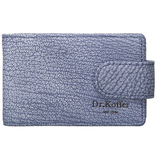 Визитница Dr.Koffer из натуральной кожи синяя