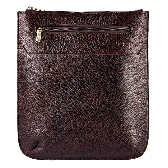 Сумка через плечо Dr.Koffer из натуральной кожи коричневая