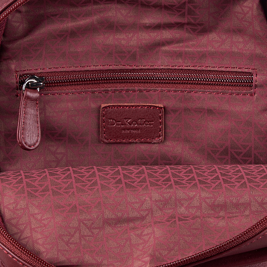 Рюкзак Dr.Koffer из натуральной кожи бордовый