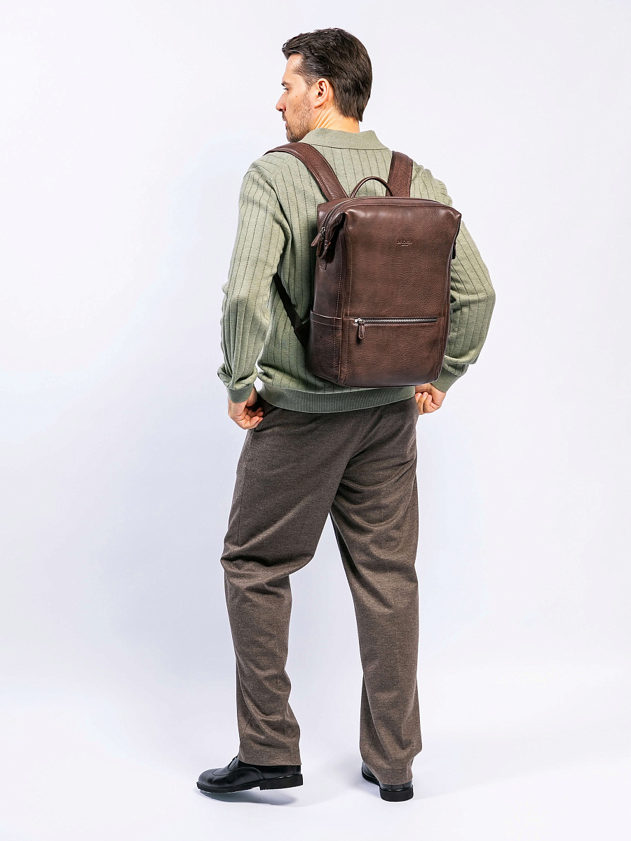 Рюкзак Dr. Koffer из натуральной кожи коричневый