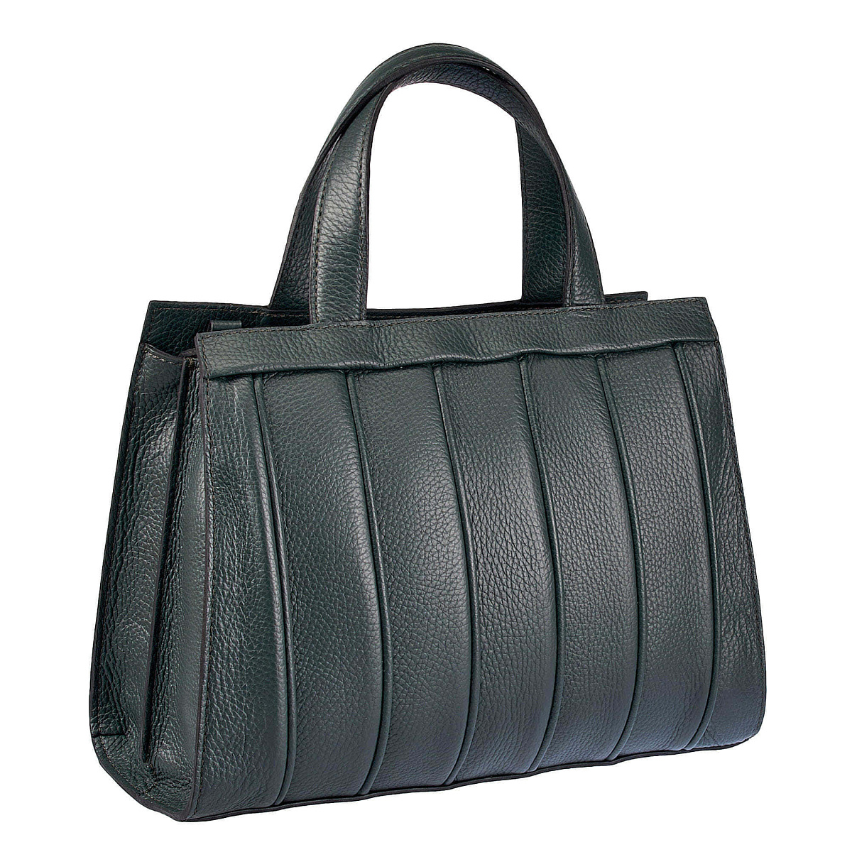 Женская сумка Dr. Koffer из натуральной кожи зеленая