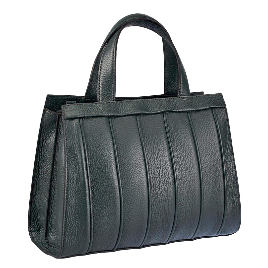 Женская сумка Dr. Koffer из натуральной кожи зеленая