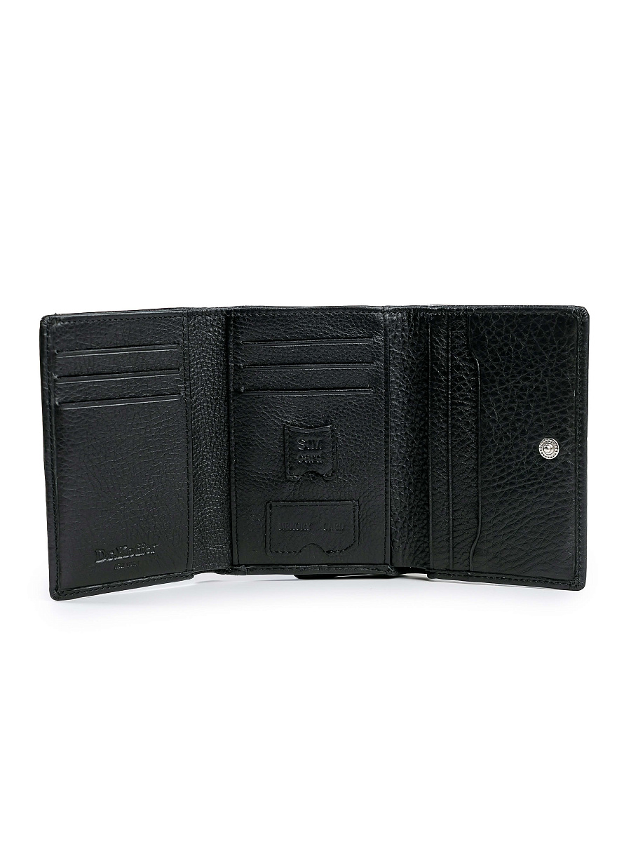 Портмоне Dr.Koffer из натуральной кожи черное