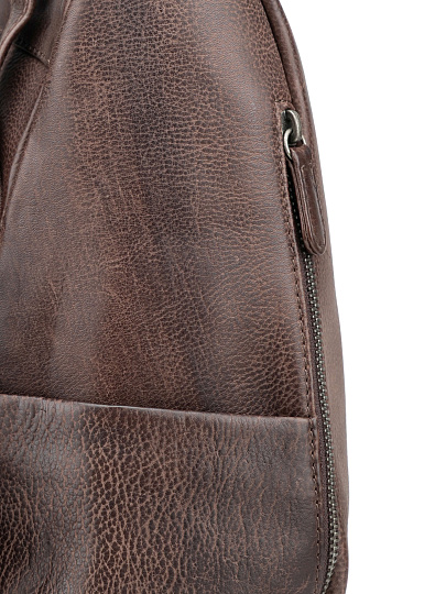Сумка-рюкзак Dr. Koffer из натуральной кожи коричневая