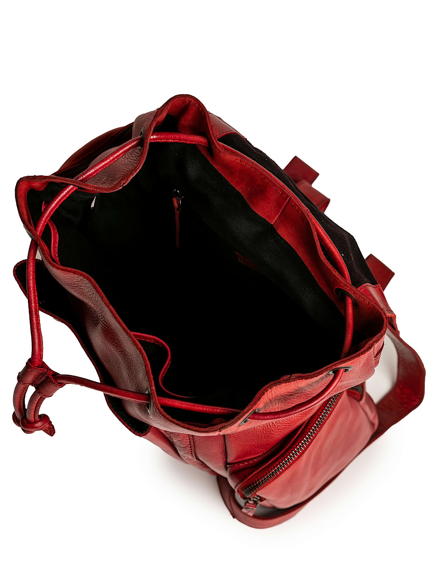 Рюкзак Dr.Koffer из натуральной кожи красный