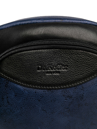 Сумка через плечо Dr.Koffer из натуральной кожи синяя