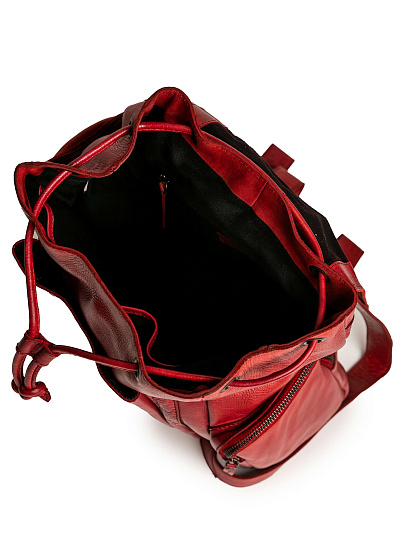 Рюкзак Dr.Koffer из натуральной кожи красный