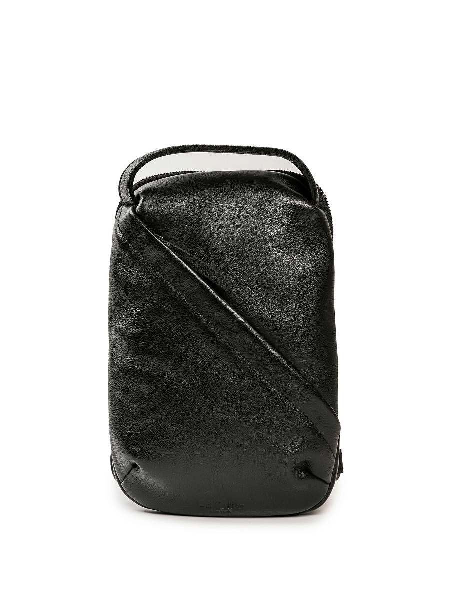 Рюкзак Dr.Koffer из натуральной кожи черный