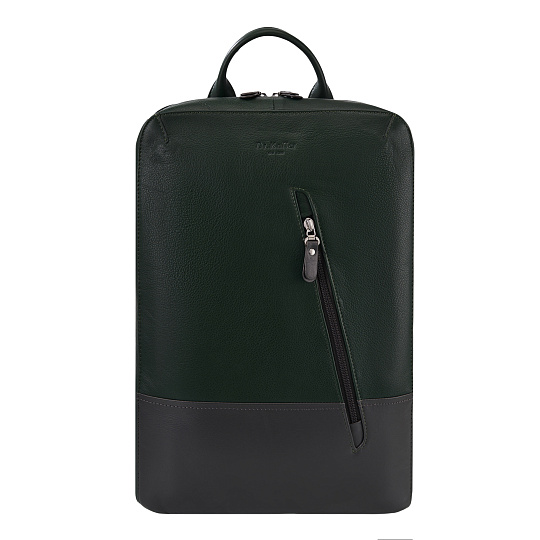 Рюкзак Dr.Koffer из натуральной кожи зеленый