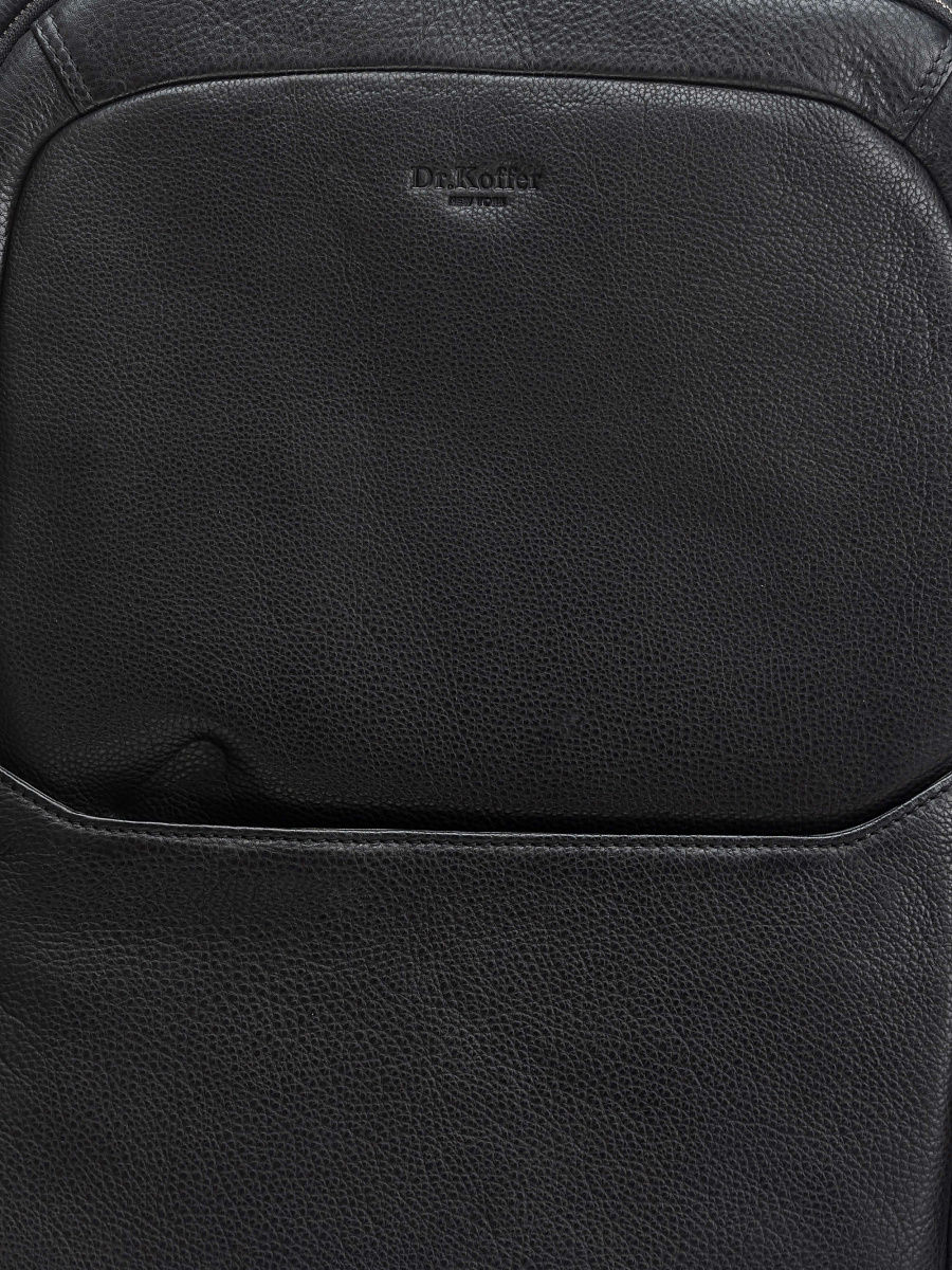 Рюкзак Dr. Koffer из натуральной кожи черный